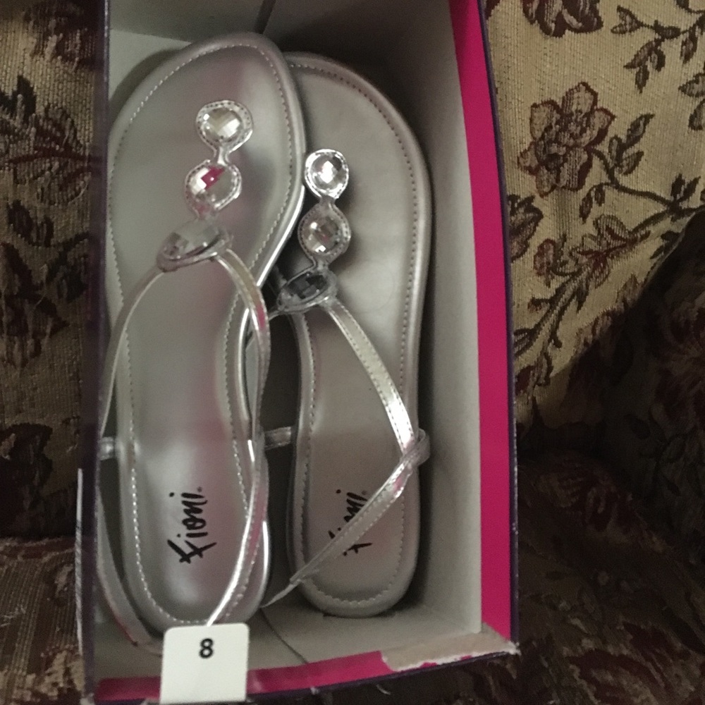 Silver sandals